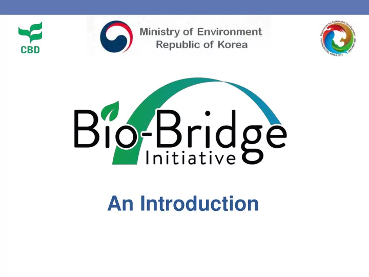 an introduction background