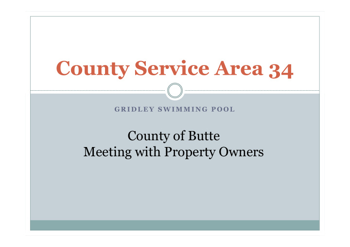 county service area 34