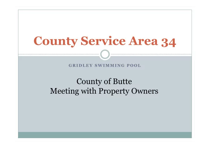 county service area 34