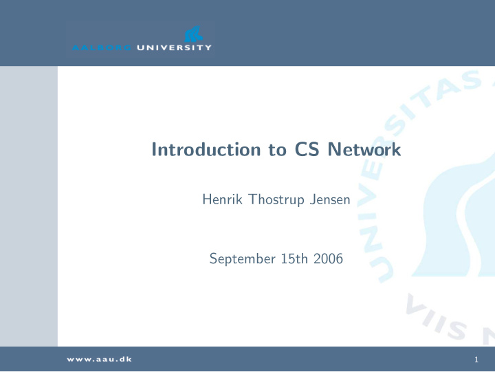 introduction to cs network