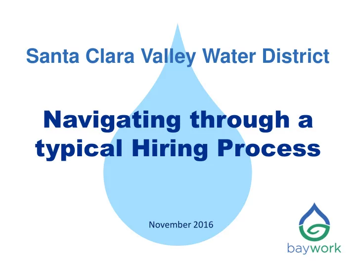 santa clara valley water district navigating through a
