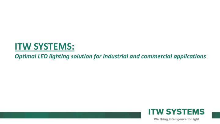 itw systems