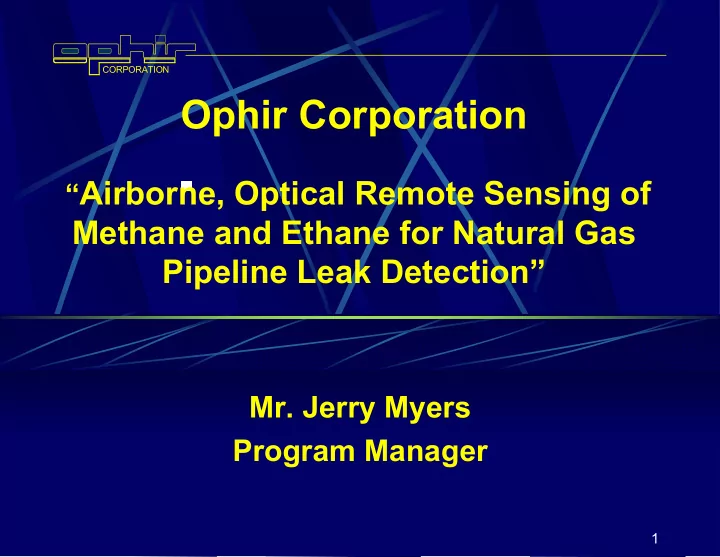 ophir corporation