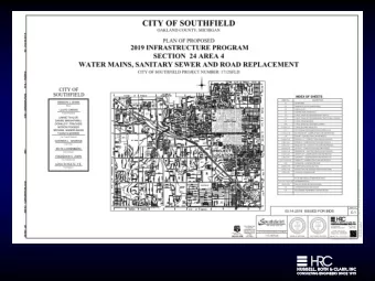 Project Highlights  Roads will be completely reconstructed in concrete,  with new approaches for