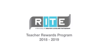 Teacher Rewards Program  2018 - 2019  RITE Teacher Rewards 2018  2019  Auburn Career Center