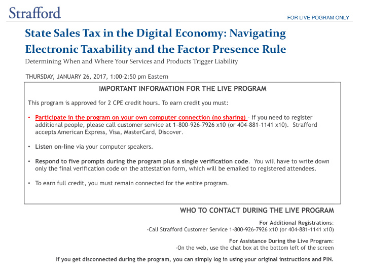 state sales tax in the digital economy navigating