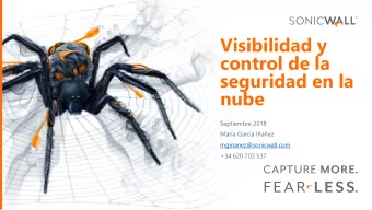 control de la  seguridad en la  nube  Septiembre 2018  Maria Garcia Iaez