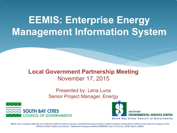 eemis enterprise energy management information system