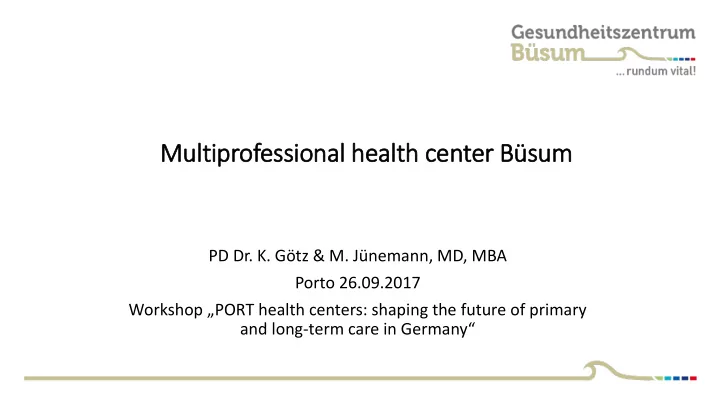 mult ltiprofessional health center b sum
