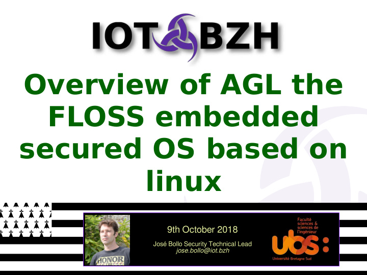 overview of agl the floss embedded secured os based on