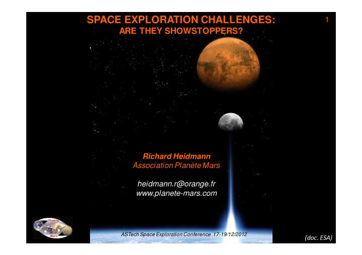 space exploration challenges