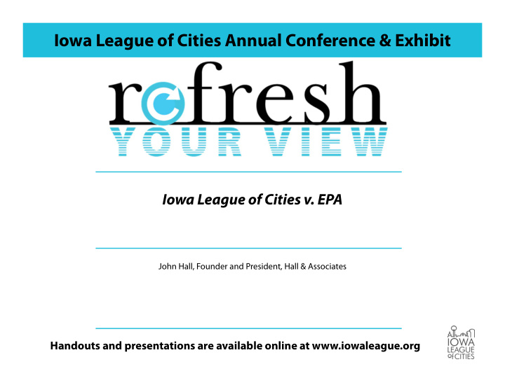 iowa league of cities annual conference exhibit