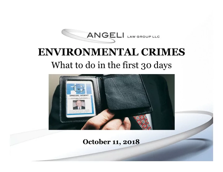 environmental crimes