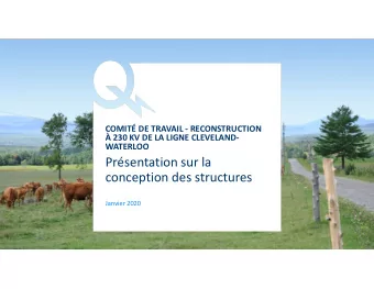 Prsentation sur la  conception des structures  Janvier 2020  Prsentation  Quelques dfinitions