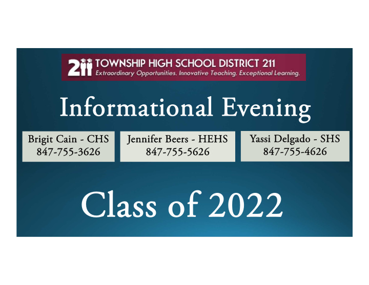 class of 2022 class of 2022 tonight night s agenda s