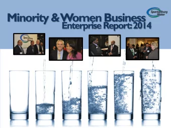 Minority &amp;  Women Business  Enterprise Report:  2014  CREATING A SUCCESSFUL MWBE  ATMOSPHERE