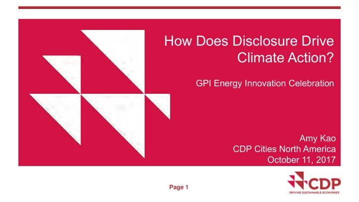 how does disclosure drive