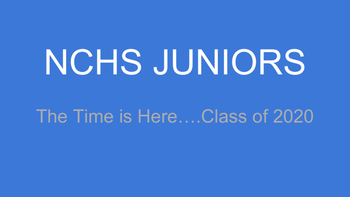 nchs juniors