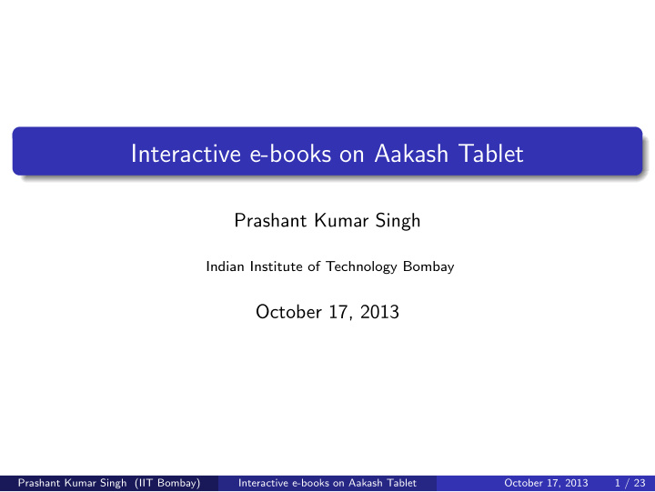 interactive e books on aakash tablet