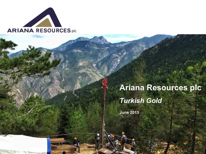 ariana resources plc