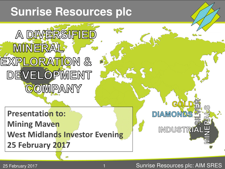 sunrise resources plc