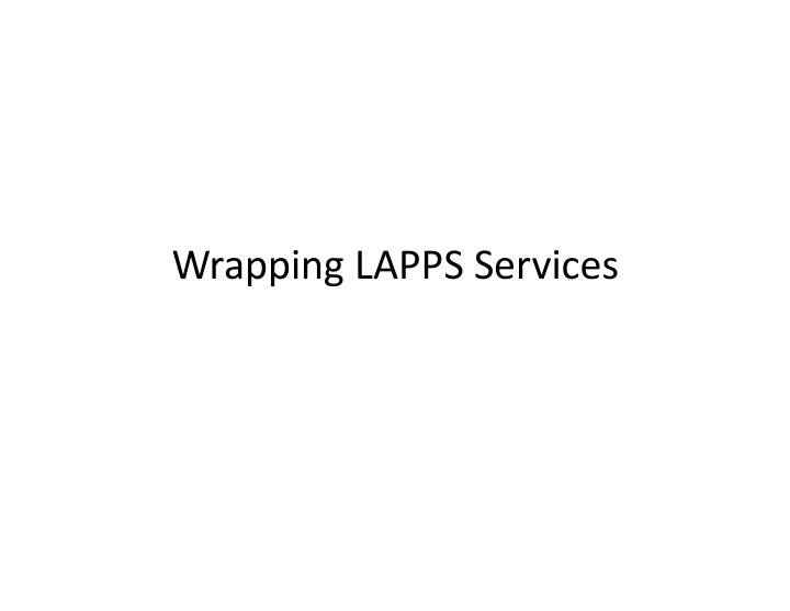 wrapping lapps services wrapping a service