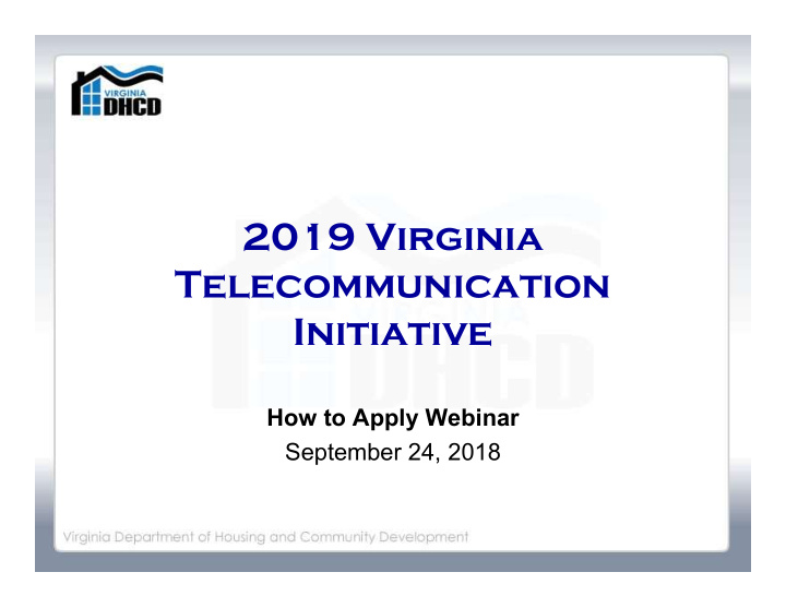 2019 virginia telecommunication initiative
