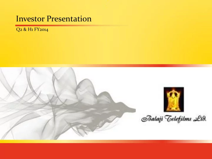 investor presentation