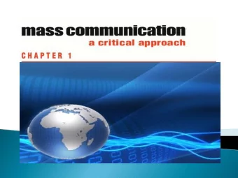 media in our lives is to understand the cultural  context in which the media operate.  Culture