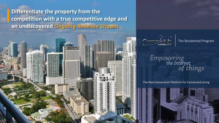 differentiate the property from the