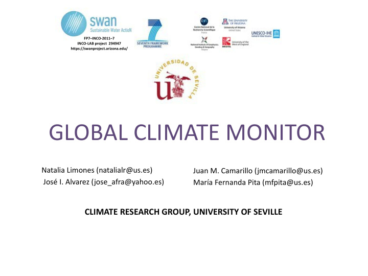 global climate monitor