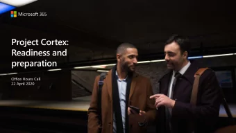 Agenda - Readiness  Inventory and move what you can    Connect what you cant move