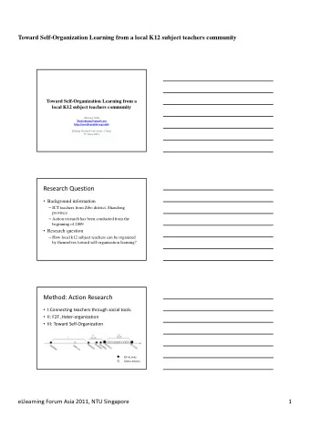 Research Question  Background information  ICT teachers from Zibo district, Shandong