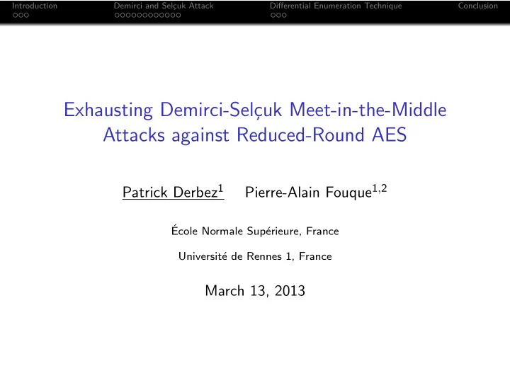 exhausting demirci sel cuk meet in the middle attacks