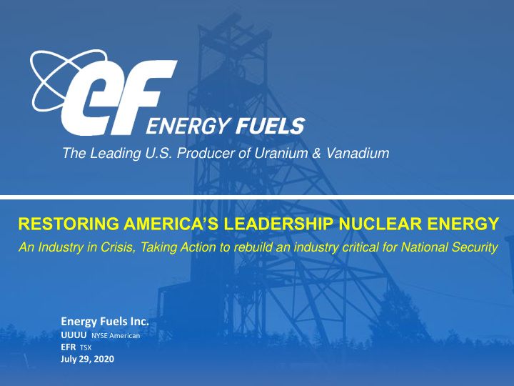 restoring america s leadership nuclear energy