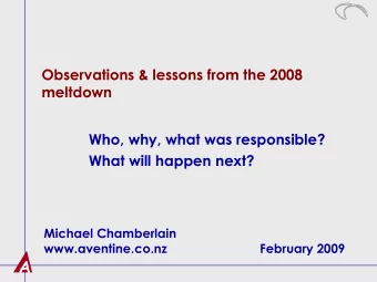 A  Today  How did we get here?  Who should take some responsibility?  Where do we go now?