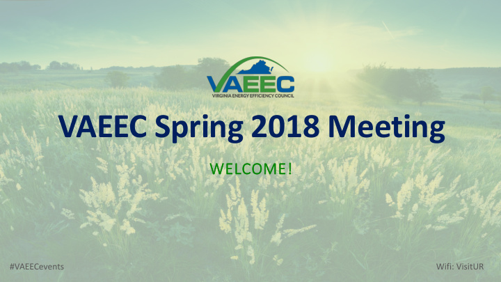 vaeec spring 2018 meeting