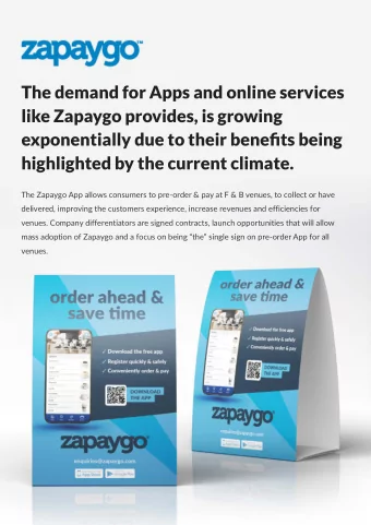 The demand for Apps and online services  like Zapaygo provides, is growing  exponentially due to