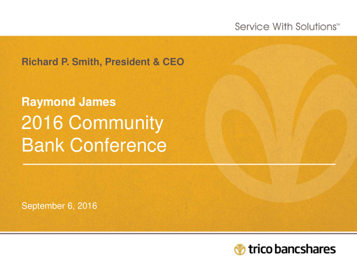 2016 community bank conference