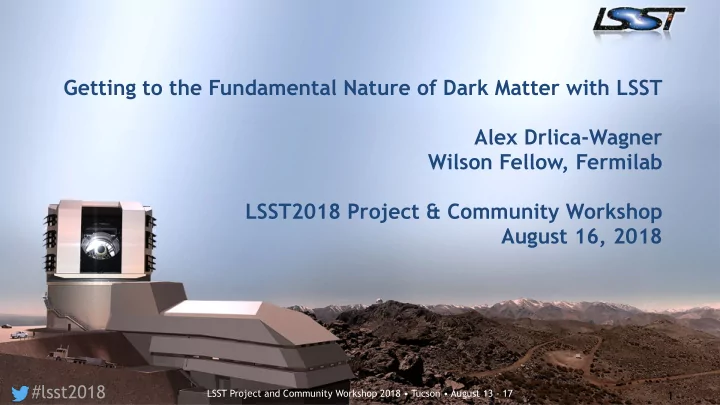getting to the fundamental nature of dark matter with