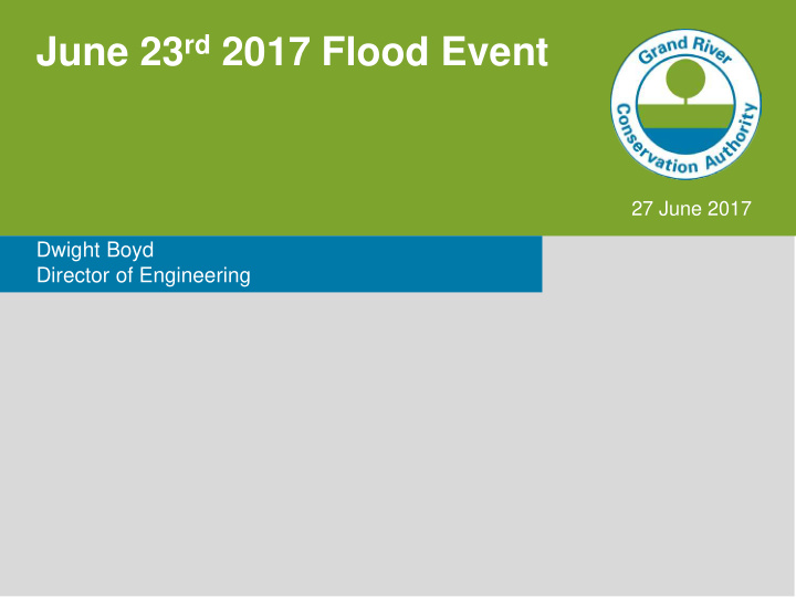 june 23 rd 2017 flood event