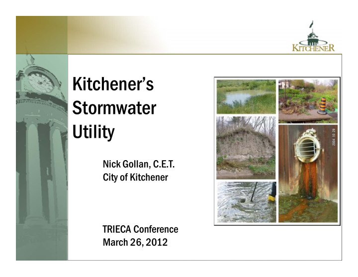 kitchener s stormwater utility
