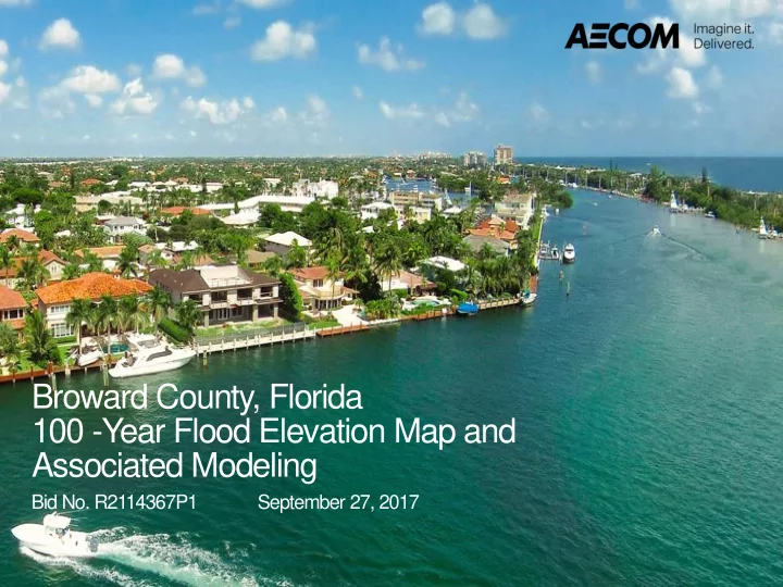 broward county florida 100 year flood elevation map and