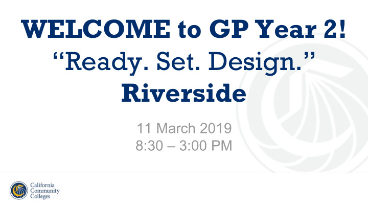 welcome to gp year 2 ready set design riverside