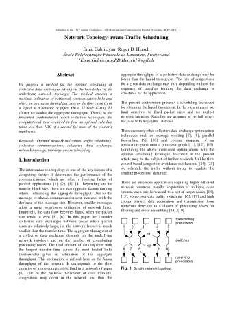 Network Topology-aware Traffic Scheduling  Emin Gabrielyan, Roger D. Hersch  cole Polytechnique