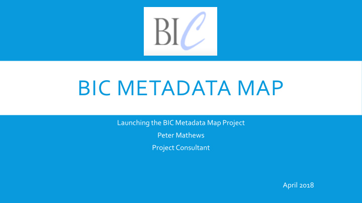 bic metadata map