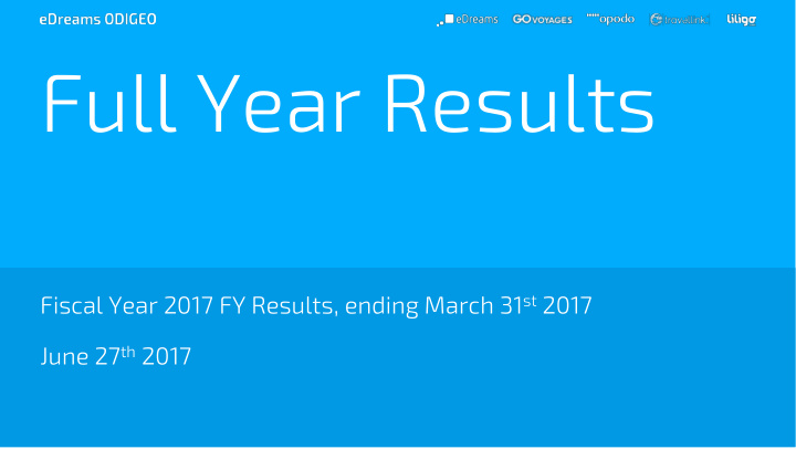full year results