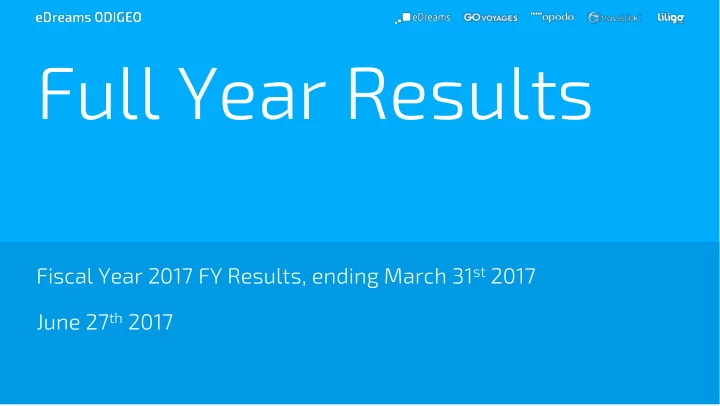full year results