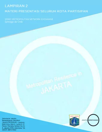 i  Metropolitan Resilience in  BARCELONA  METROPOLITAN RESILIENCE IN MY CITY  City Context