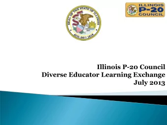 Objectives For Todays Webinar  Recap of Illinois Pathways Initiative and Existing Learning